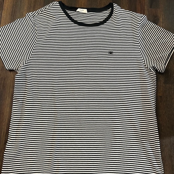 CELINE T SHIRT SIZE 2XL BLACK N WHITE